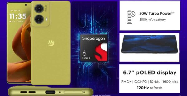 Motorola Moto G85 5G – 256GB, 12GB RAM, Olive Green Smartphone